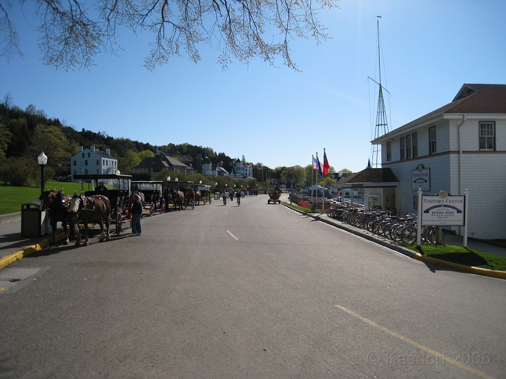 Mackinaw Island Area May 2008 0256.jpg - May 24 2008 a trip to Mackinac City for a 5 M race and a visit to Mackinac Island. A day to the UP, Paradise, Whitefish Point and Tahquamen Falls. This was followed by trips to Petoskey and Charlevoix.
